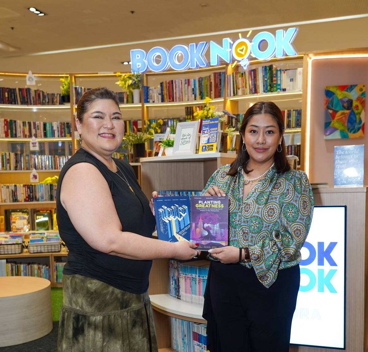 Book donations to the Book Nook.